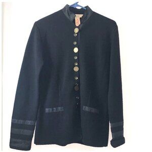 Telluride Clothing Co. Wool Jacket Medium Black Button-Up